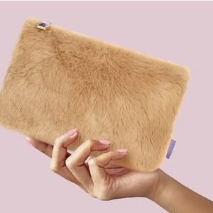 November 2025 Ipsy Glam Bag - Faux Fur Clutch in Tan